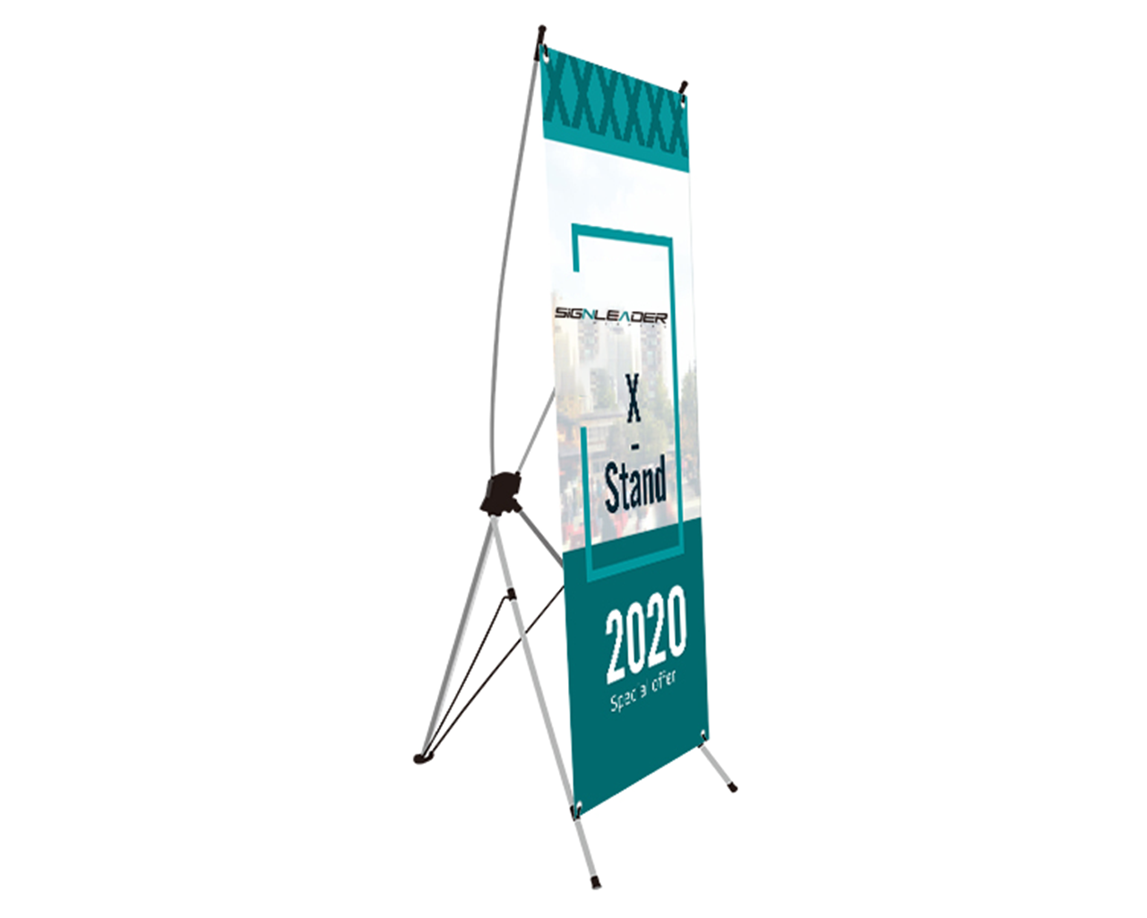 Custom Affordable X frame banner stands custom printingSignleader